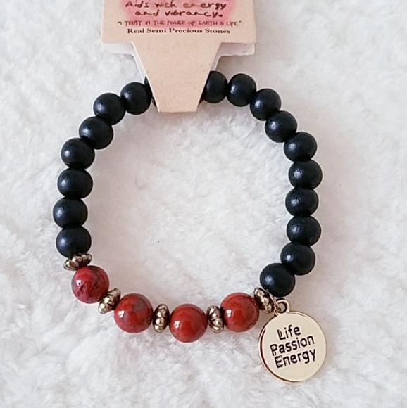 Red Jasper stone bracelet - Picture 3 of 3